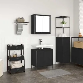 Juego de muebles de baño 2 pzas roble negro Madera ingeniería von , Badezimmermöbel - Ref: Foro24-3328389, Preis: 121,61 €, R...