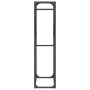 Leñero negro 60x25x100 cm Acero laminado en frío by , Firewood bags and holders - Ref: Foro24-864327, Price: 41,95 €, Discoun...