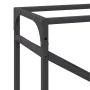 Leñero negro 60x25x100 cm Acero laminado en frío by , Firewood bags and holders - Ref: Foro24-864327, Price: 41,95 €, Discoun...