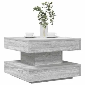 Mesa de centro giratoria 360 grados gris Sonoma 50x50x34,5 cm by , Coffee table - Ref: Foro24-858475, Price: 59,77 €, Discoun...