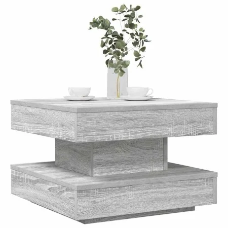 Mesa de centro giratoria 360 grados gris Sonoma 50x50x34,5 cm de , Mesas de centro - Ref: Foro24-858475, Precio: 59,77 €, Des...