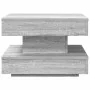 Mesa de centro giratoria 360 grados gris Sonoma 50x50x34,5 cm de , Mesas de centro - Ref: Foro24-858475, Precio: 59,77 €, Des...
