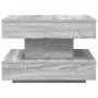 Mesa de centro giratoria 360 grados gris Sonoma 50x50x34,5 cm de , Mesas de centro - Ref: Foro24-858475, Precio: 59,77 €, Des...