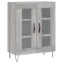 Aparador alto madera contrachapada gris sonoma 69,5x34x180 cm de , Aparadores - Ref: Foro24-3189315, Precio: 136,86 €, Descue...