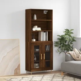 Aparador alto madera contrachapada marrón roble 69,5x34x180 cm von , Sideboards - Ref: Foro24-3189308, Preis: 141,36 €, Rabat...