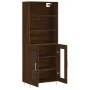 Aparador alto madera contrachapada marrón roble 69,5x34x180 cm by , Sideboards - Ref: Foro24-3189308, Price: 141,36 €, Discou...
