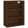 Aparador alto madera contrachapada marrón roble 69,5x34x180 cm by , Sideboards - Ref: Foro24-3189308, Price: 141,36 €, Discou...