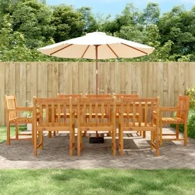Juego de comedor de jardín 9 piezas madera maciza de acacia by , Garden sets - Ref: Foro24-3206280, Price: 937,00 €, Discount: %