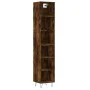 Aparador alto contrachapada roble ahumado 34,5x32,5x180 cm de , Aparadores - Ref: Foro24-3189826, Precio: 77,82 €, Descuento: %