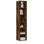 Aparador alto contrachapada roble ahumado 34,5x32,5x180 cm de , Aparadores - Ref: Foro24-3189818, Precio: 75,08 €, Descuento: %