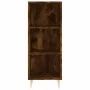 Aparador alto contrachapada roble ahumado 34,5x32,5x180 cm de , Aparadores - Ref: Foro24-3189818, Precio: 75,08 €, Descuento: %
