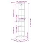 Aparador alto contrachapada roble ahumado 34,5x32,5x180 cm de , Aparadores - Ref: Foro24-3189818, Precio: 75,08 €, Descuento: %