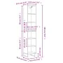 Aparador alto contrachapada roble ahumado 34,5x32,5x180 cm by , Sideboards - Ref: Foro24-3189858, Price: 80,07 €, Discount: %
