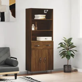 Aparador alto madera contrachapada marrón roble 69,5x34x180 cm von , Sideboards - Ref: Foro24-3200552, Preis: 145,56 €, Rabat...