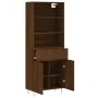 Aparador alto madera contrachapada marrón roble 69,5x34x180 cm von , Sideboards - Ref: Foro24-3200552, Preis: 145,56 €, Rabat...