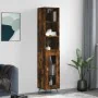 Aparador de madera contrachapada roble ahumado 34,5x34x180 cm by , Sideboards - Ref: Foro24-3189866, Price: 85,09 €, Discount: %