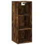 Aparador de madera contrachapada roble ahumado 34,5x34x180 cm by , Sideboards - Ref: Foro24-3189866, Price: 85,09 €, Discount: %
