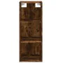 Aparador de madera contrachapada roble ahumado 34,5x34x180 cm by , Sideboards - Ref: Foro24-3189866, Price: 85,09 €, Discount: %