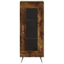 Aparador de madera contrachapada roble ahumado 34,5x34x180 cm by , Sideboards - Ref: Foro24-3189866, Price: 85,09 €, Discount: %