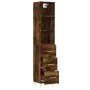 Aparador de madera contrachapada roble ahumado 34,5x34x180 cm von , Sideboards - Ref: Foro24-3189690, Preis: 97,74 €, Rabatt: %