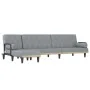 Sofá cama en forma de L tela gris claro 260x140x70 cm von , Sofas - Ref: Foro24-3157272, Preis: 394,24 €, Rabatt: %