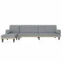 Sofá cama en forma de L tela gris claro 260x140x70 cm von , Sofas - Ref: Foro24-3157272, Preis: 394,24 €, Rabatt: %