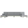 Sofá cama en forma de L tela gris claro 260x140x70 cm von , Sofas - Ref: Foro24-3157272, Preis: 394,24 €, Rabatt: %