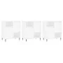 Aparadores 3 uds madera contrachapada blanco brillo de , Aparadores - Ref: Foro24-3190143, Precio: 193,59 €, Descuento: %