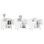 Aparadores 3 uds madera contrachapada blanco brillo de , Aparadores - Ref: Foro24-3190143, Precio: 193,59 €, Descuento: %