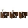 Aparadores 3 uds madera contrachapada marrón roble by , Sideboards - Ref: Foro24-3190148, Price: 186,65 €, Discount: %