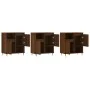 Aparadores 3 uds madera contrachapada marrón roble by , Sideboards - Ref: Foro24-3190148, Price: 186,65 €, Discount: %