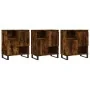 Aparadores 3 uds madera contrachapada roble ahumado de , Aparadores - Ref: Foro24-3190162, Precio: 191,82 €, Descuento: %