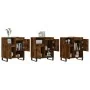 Aparadores 3 uds madera contrachapada roble ahumado de , Aparadores - Ref: Foro24-3190162, Precio: 191,82 €, Descuento: %