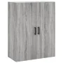 Aparador alto madera contrachapada gris sonoma 69,5x34x180 cm de , Aparadores - Ref: Foro24-3198159, Precio: 170,56 €, Descue...