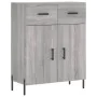 Aparador alto madera contrachapada gris sonoma 69,5x34x180 cm de , Aparadores - Ref: Foro24-3198159, Precio: 170,56 €, Descue...