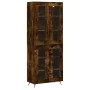 Aparador alto madera contrachapada roble ahumado 69,5x34x180 cm by , Sideboards - Ref: Foro24-3198254, Price: 154,25 €, Disco...