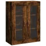 Aparador alto madera contrachapada roble ahumado 69,5x34x180 cm by , Sideboards - Ref: Foro24-3198254, Price: 154,25 €, Disco...