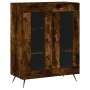 Aparador alto madera contrachapada roble ahumado 69,5x34x180 cm by , Sideboards - Ref: Foro24-3198254, Price: 154,25 €, Disco...