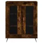 Aparador alto madera contrachapada roble ahumado 69,5x34x180 cm by , Sideboards - Ref: Foro24-3198254, Price: 154,25 €, Disco...