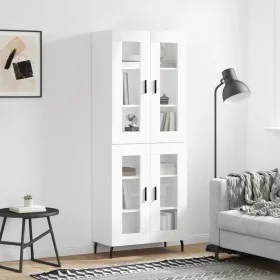 Aparador alto madera contrachapada blanco 69,5x34x180 cm von , Sideboards - Ref: Foro24-3198289, Preis: 187,22 €, Rabatt: %