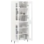 Aparador alto madera contrachapada blanco 69,5x34x180 cm by , Sideboards - Ref: Foro24-3198289, Price: 189,75 €, Discount: %