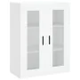 Aparador alto madera contrachapada blanco 69,5x34x180 cm by , Sideboards - Ref: Foro24-3198289, Price: 189,75 €, Discount: %