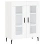 Aparador alto madera contrachapada blanco 69,5x34x180 cm by , Sideboards - Ref: Foro24-3198289, Price: 189,75 €, Discount: %