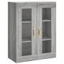 Aparador alto madera contrachapada gris sonoma 69,5x34x180 cm by , Sideboards - Ref: Foro24-3198519, Price: 159,48 €, Discoun...
