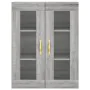 Aparador alto madera contrachapada gris sonoma 69,5x34x180 cm by , Sideboards - Ref: Foro24-3198519, Price: 159,48 €, Discoun...
