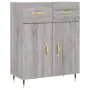 Aparador alto madera contrachapada gris sonoma 69,5x34x180 cm by , Sideboards - Ref: Foro24-3198519, Price: 159,48 €, Discoun...