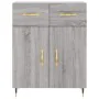 Aparador alto madera contrachapada gris sonoma 69,5x34x180 cm by , Sideboards - Ref: Foro24-3198519, Price: 159,48 €, Discoun...