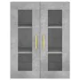 Aparador alto madera contrachapada gris hormigón 69,5x34x180 cm de , Aparadores - Ref: Foro24-3198525, Precio: 161,23 €, Desc...
