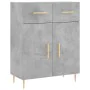 Aparador alto madera contrachapada gris hormigón 69,5x34x180 cm de , Aparadores - Ref: Foro24-3198525, Precio: 161,23 €, Desc...