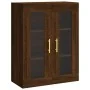 Aparador alto madera contrachapada marrón roble 69,5x34x180 cm by , Sideboards - Ref: Foro24-3198592, Price: 177,01 €, Discou...